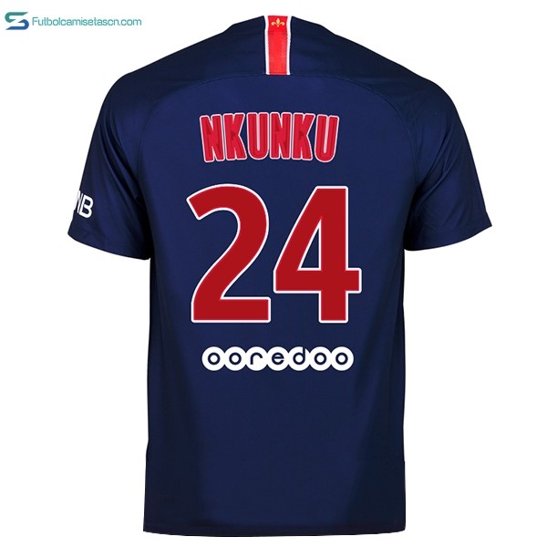 Camiseta Paris Saint Germain 1ª Nkunku 2018/19 Azul
